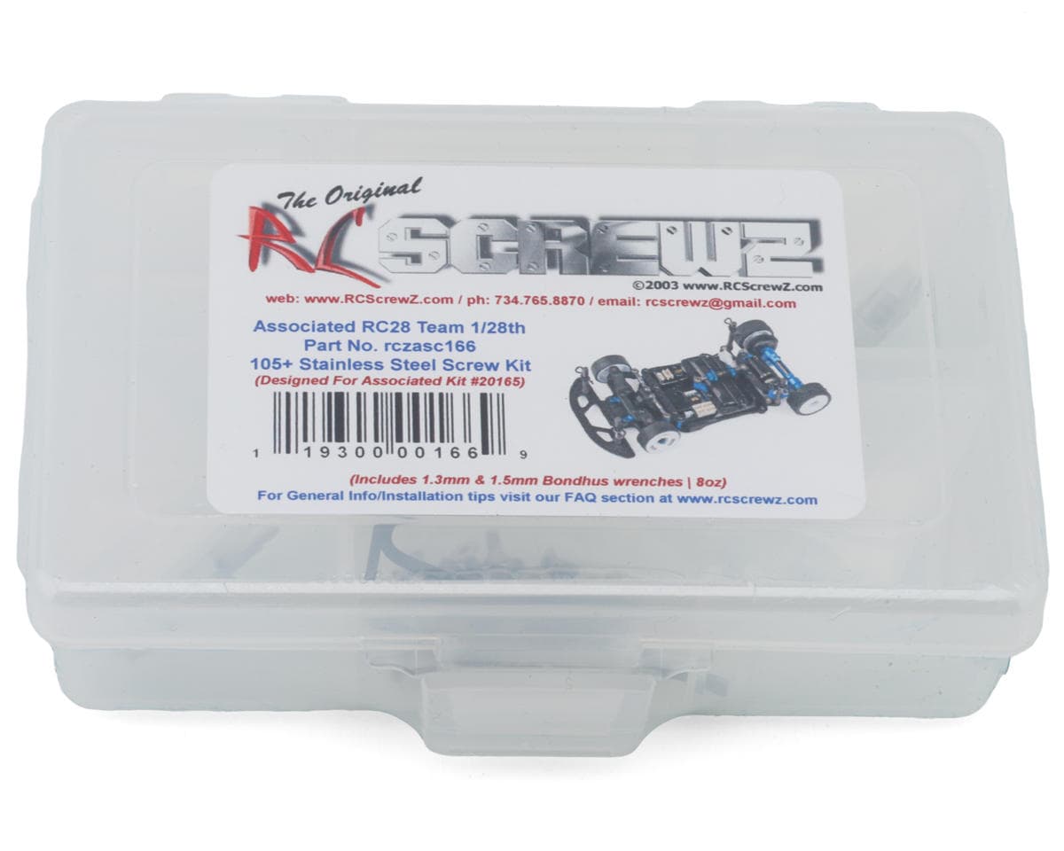 RC Screwz Associated RC28 Stainless Steel Screw Kit