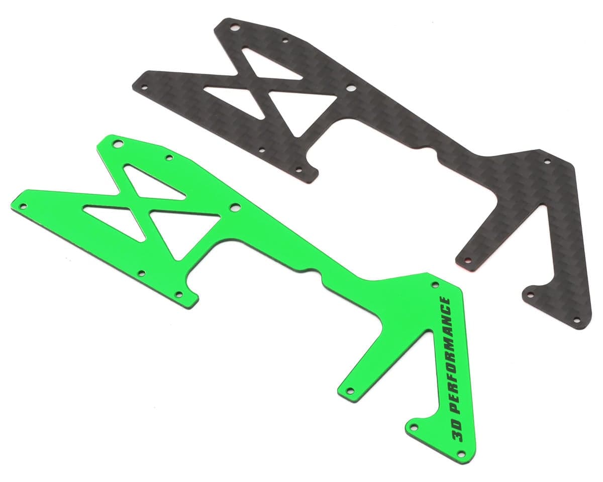 OMPHobby M2 V3 Carbon Fiber Lower Frame Set (Green)