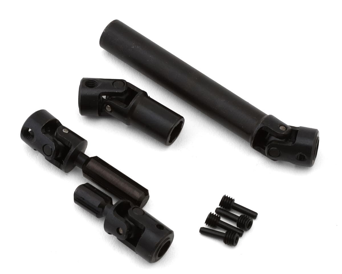 Redcat Ascent-18 Apex Steel Center Universal Driveshafts Set (Front/Rear)