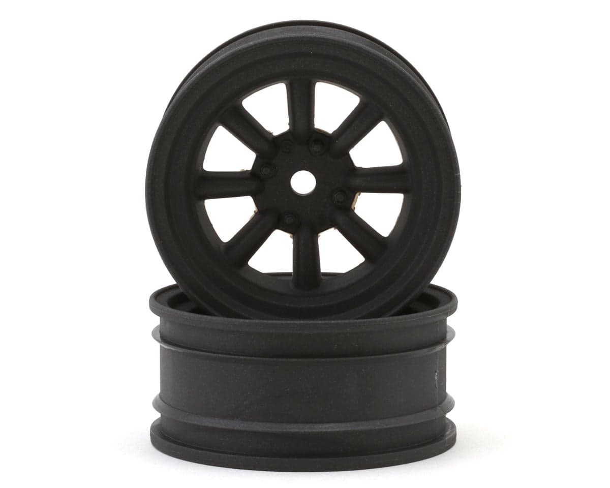 Kyosho Fazer FZD2 8-Spoke Watanabe Wheels (Black Metal) (2) (5mm Offset)