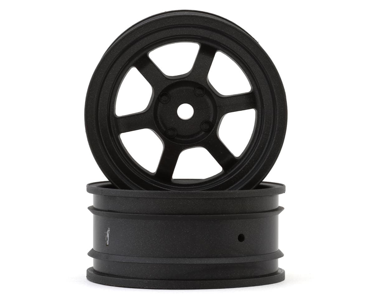 Kyosho Fazer FZD2 RAYS TE37V Wheels (Black Metal) (2) (5mm Offset)
