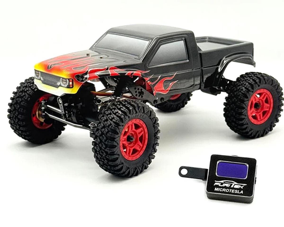 Furitek Terra Comp 1/18 RTR Brushless Micro Rock Crawler (Black Flame) w/Komodo Unity, Micro Tesla DigiBoard & 2.4GHz Radio