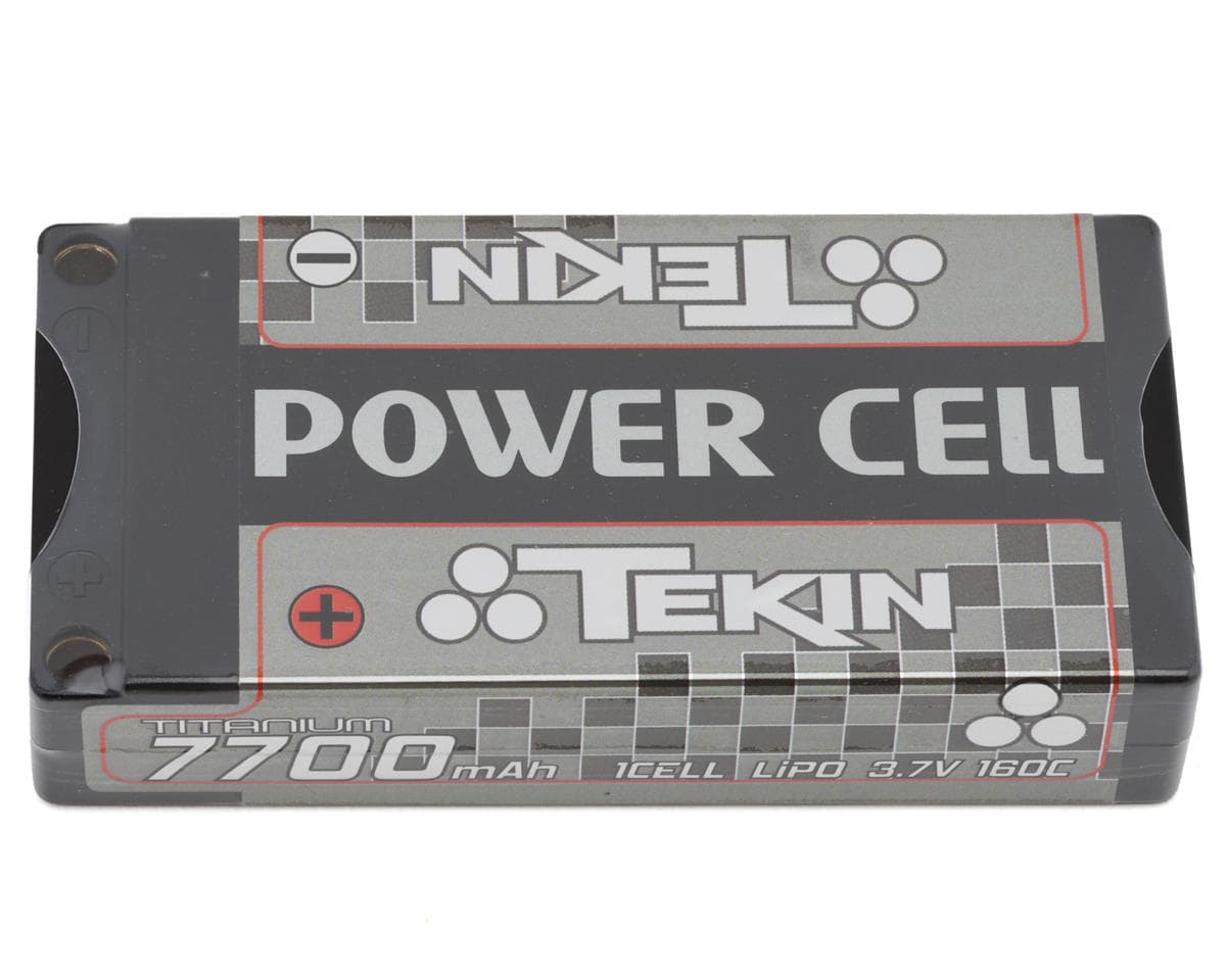 Tekin Titanium Power Cell 1S 160C ULCG Shorty LiPo Battery (3.7V/7700mAh) w/5mm Bullets