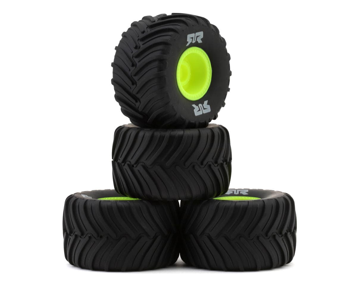 Arrma Grom dBoots Chevron MT Pre-Mounted Tires (Yellow) (4) (Gorgon/Quake)