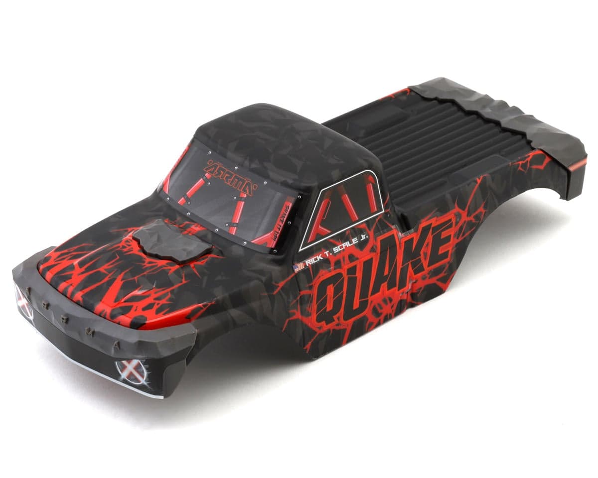 Arrma Quake Grom 1/16 Pre-Painted Monster Truck Body (Red)