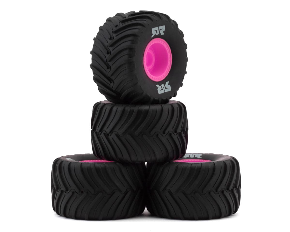 Arrma Grom dBoots Chevron MT Pre-Mounted Tires (Pink) (4) (Gorgon/Quake)