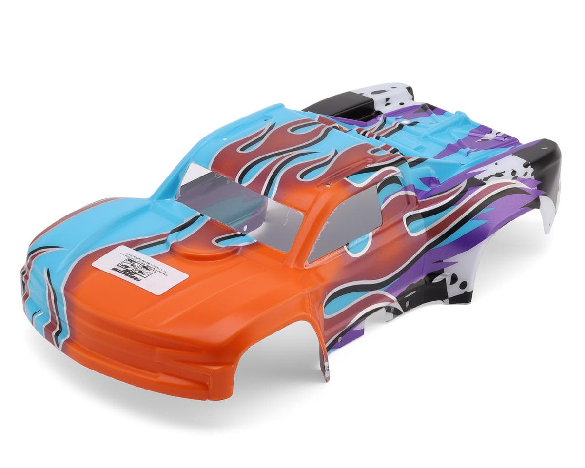 Pro-Line Arrma Mojave Grom 2019 Chevy Silverado Fire & Ice Pre-Painted Body (Pink/Aqua) (Limited Edition)
