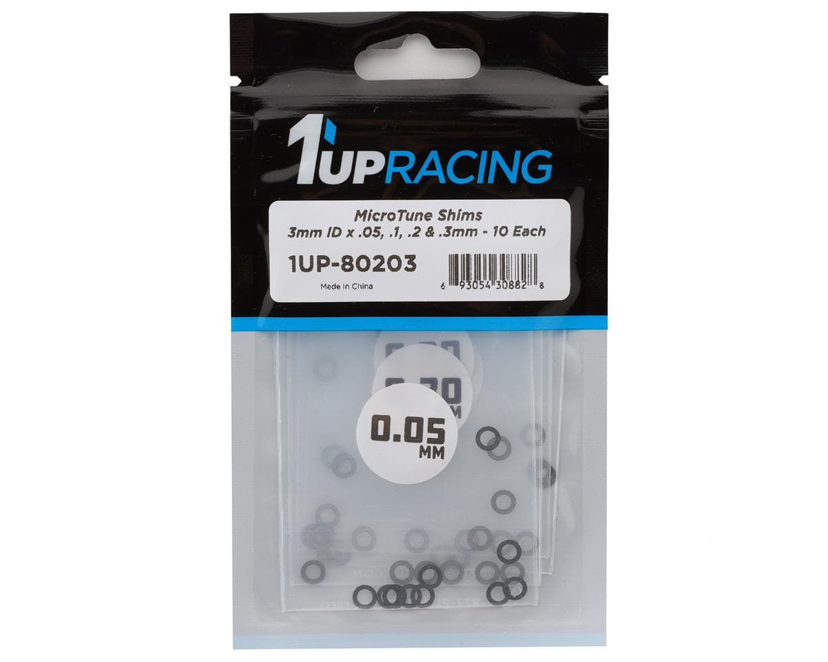 1UP Racing MicroTune Drivetrain Shim Set (3mm) (0.5/0.1/0.2/0.3mm)