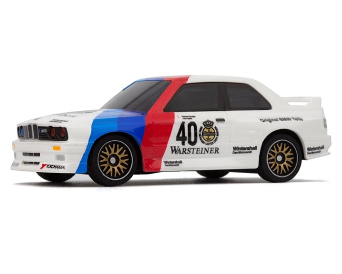 HPI Nano-TTR 1987 BMW M3 E30 Warsteiner 1/64 RTR Electric 2WD Micro Touring RC Car (White) w/2.4GHz Radio, Battery & USB-C Cable