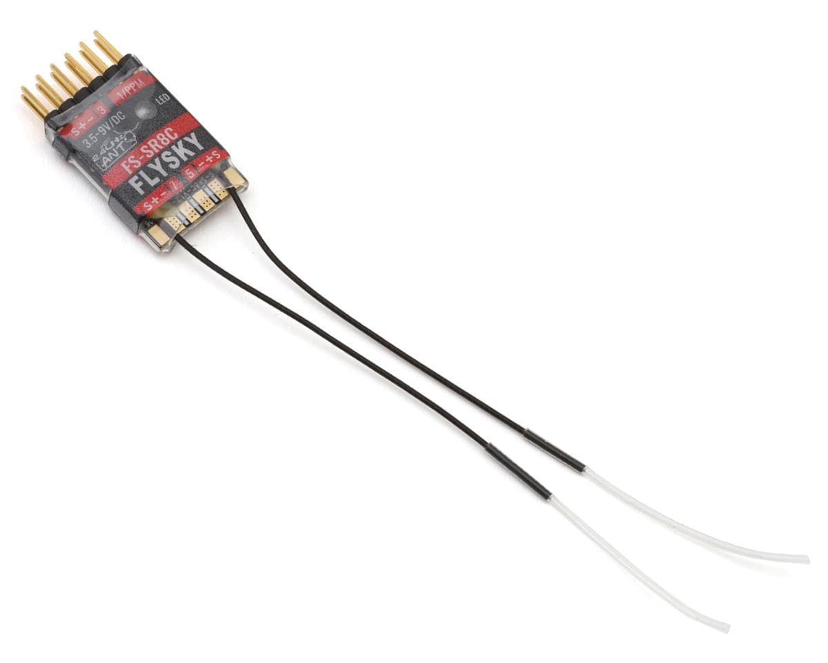 Flysky SR8C Mini ANT 2.4GHz 8-Channel Air Receiver w/4 Pre-Installed Channels
