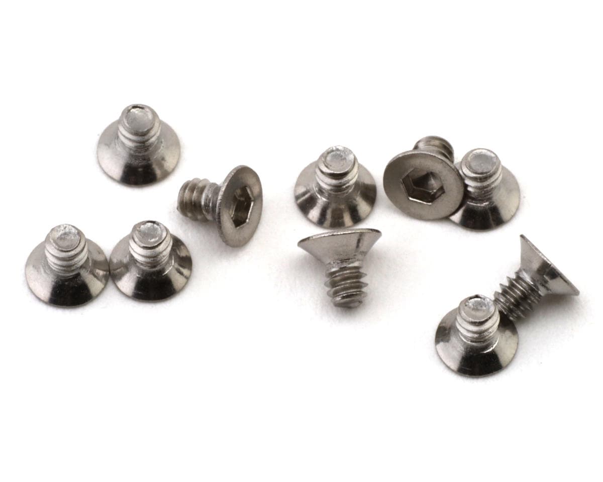 XBility RC 1.6x2mm Steel Flat Head Screws (10)