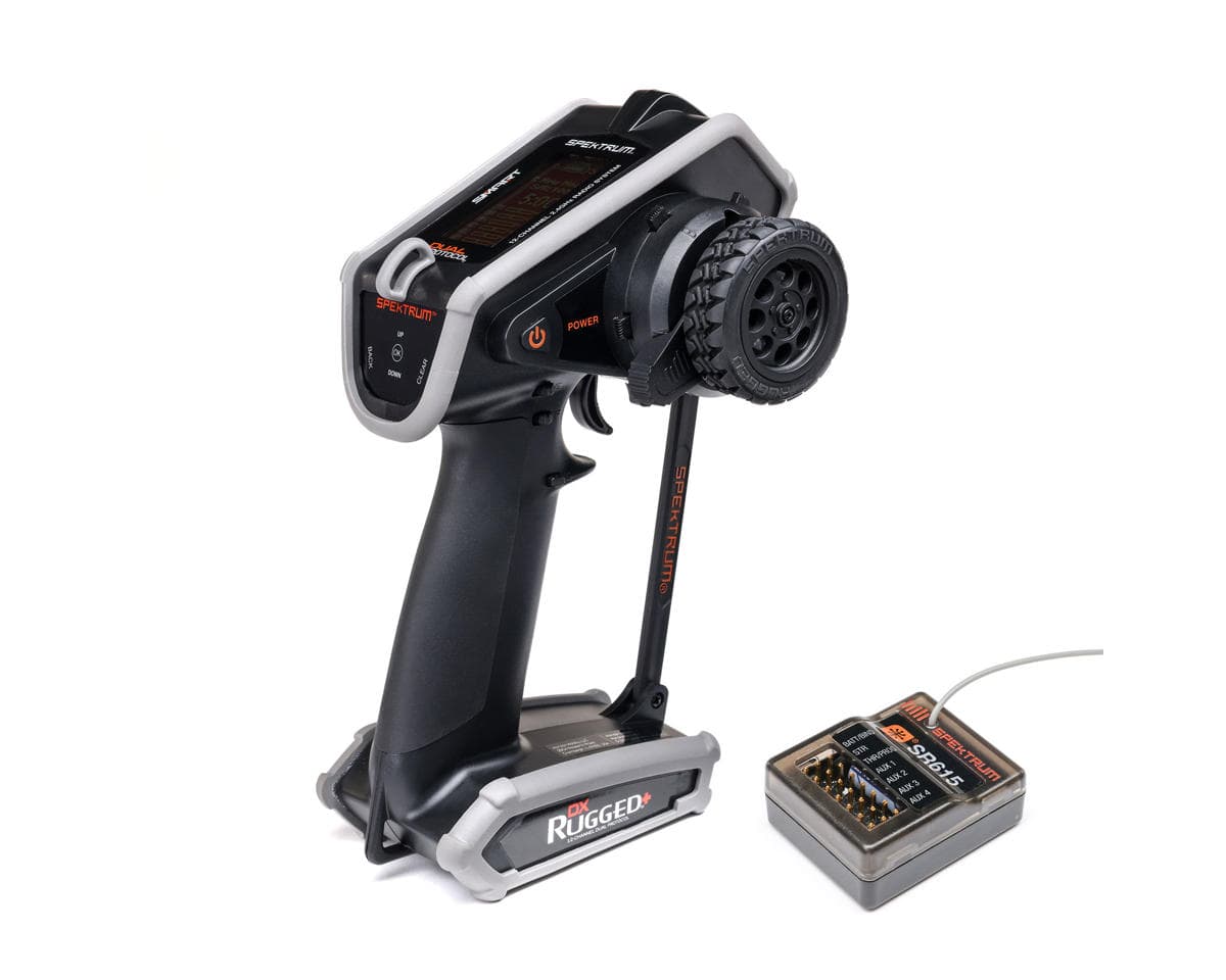 Spektrum RC DX Rugged+ 12-Channel DSMR+ Surface Radio w/SR615 Receiver