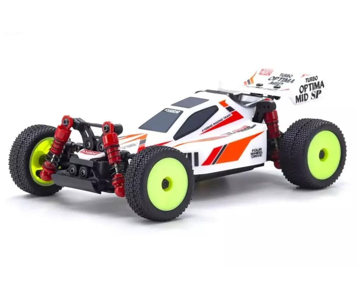 Kyosho MB-010 Mini-Z Buggy Turbo Optima Readyset (White) w/KT-531P 2.4GHz Radio