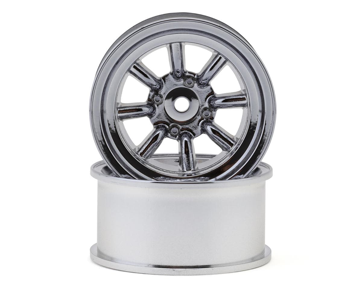 Topline RS Watanabe 1/10 Drift Wheels (Chrome) (2) (12mm Offset)