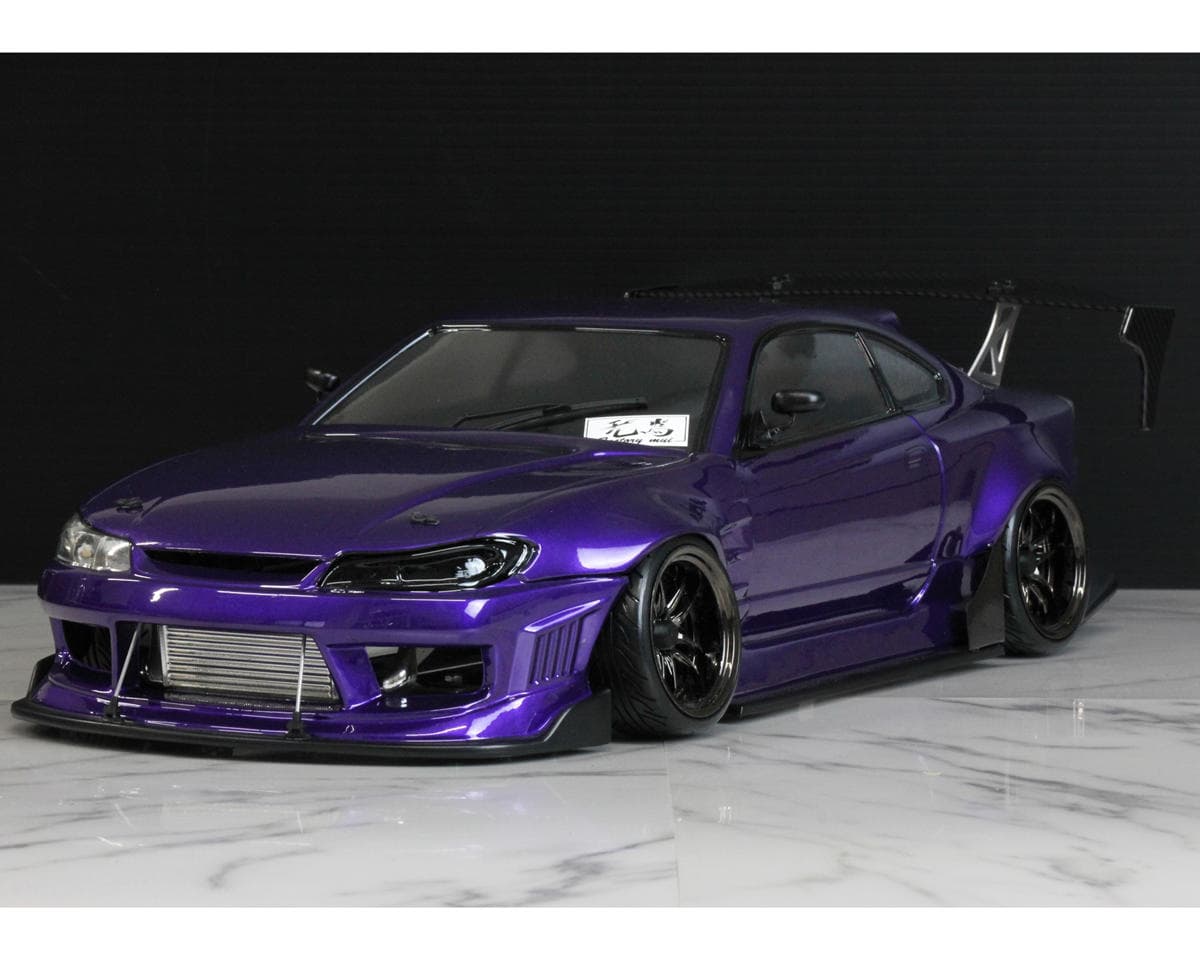 Pandora RC 1/10 Nissan Silvia S15 ORIGIN Labo Raijin Drift Body Set (Clear) (257-260mm)
