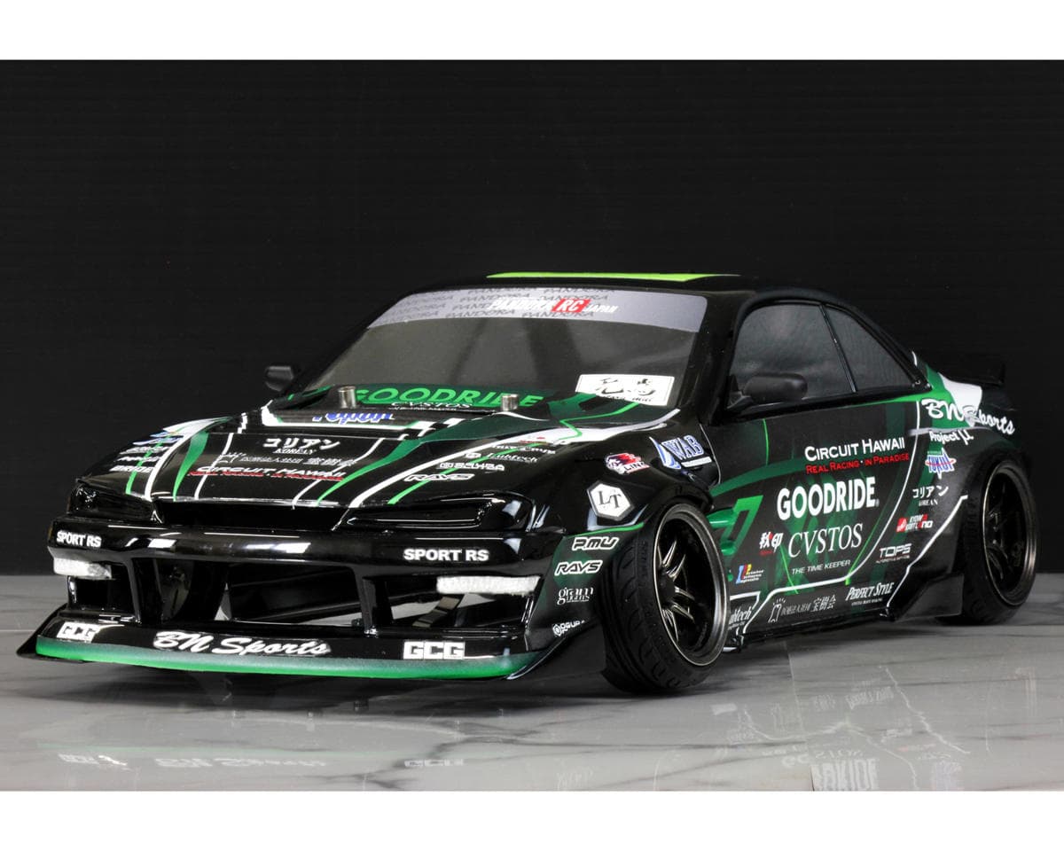 Pandora RC 1/10 Nissan Silvia S14 Late Model BN Sports Drift Body Set (Clear) (257-260mm)