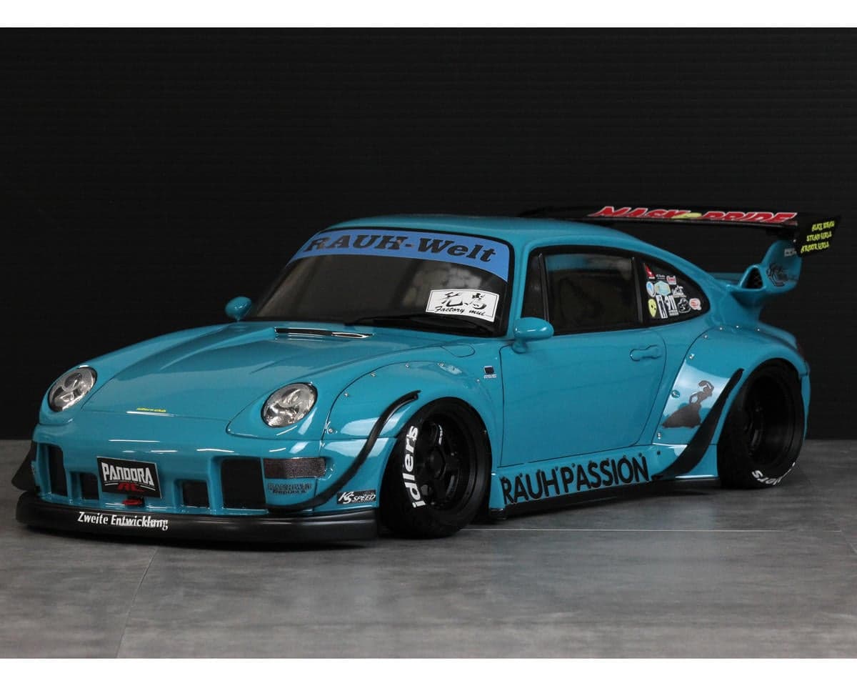 Pandora RC 1/10 RWB/RAUH-Welt BEGRIFF 933 Drift Body Set (Limited Edition) (Clear) (257-260mm)
