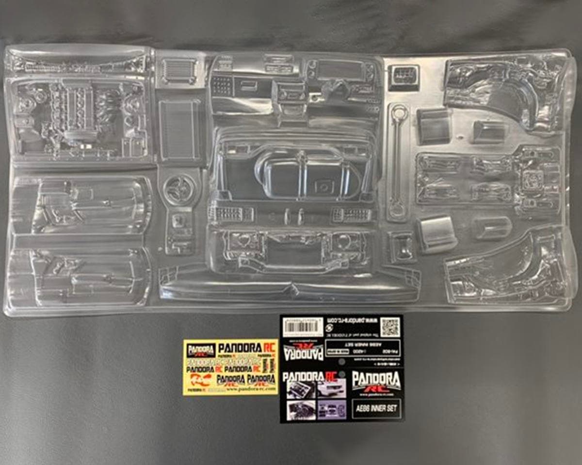 Pandora RC 1/10 Scale Lexan General Purpose Inner Set (AE86 Type) (Miniature Scale Drift Accessory)