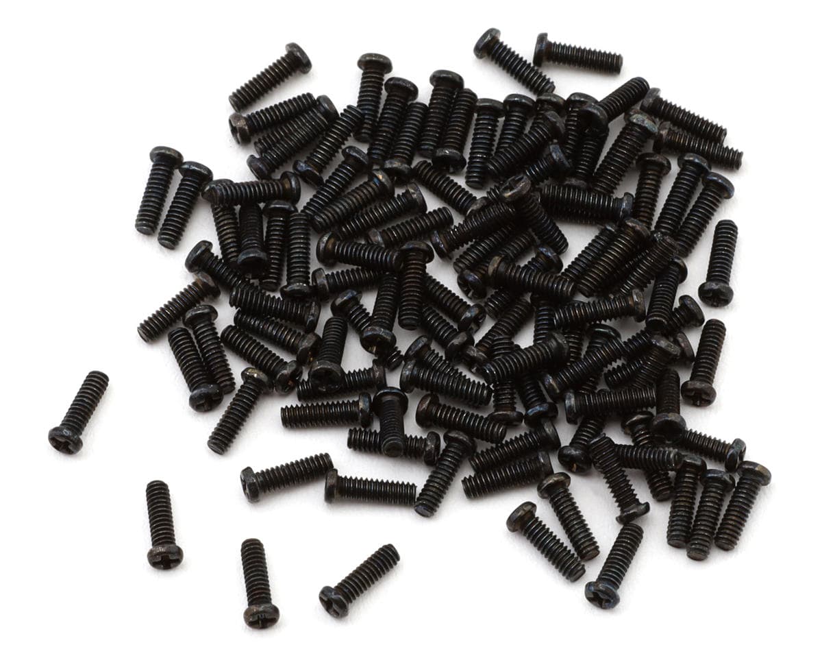 Pandora RC 1/10 Scale Overfender Screw Set (Black) (1.2x4mm) (Miniature Scale Drift Accessory)