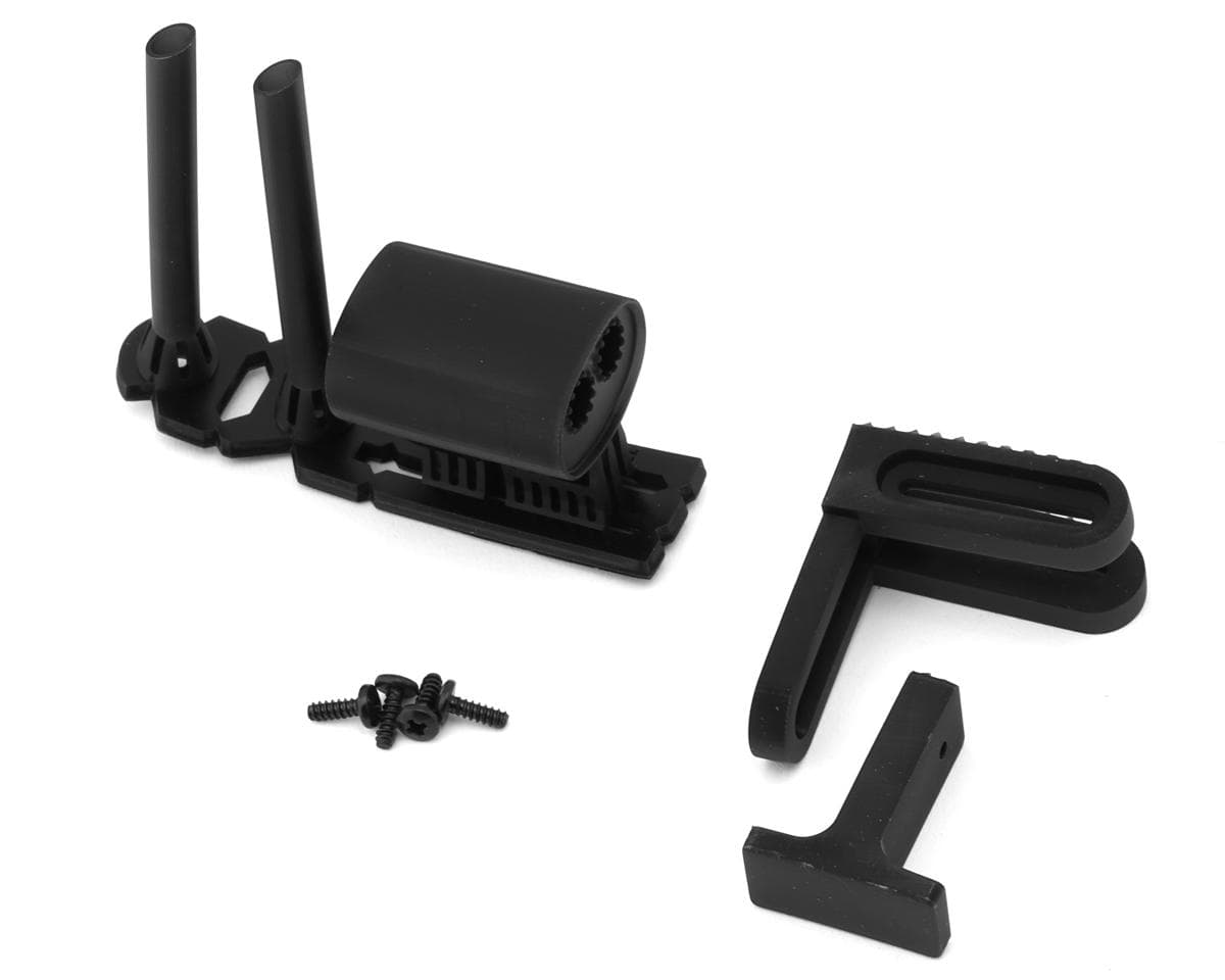 Pandora RC 1/10 Scale Dual Exit Exhaust Tip (Classic Type) w/Bracket (Miniature Scale Drift Accessory)