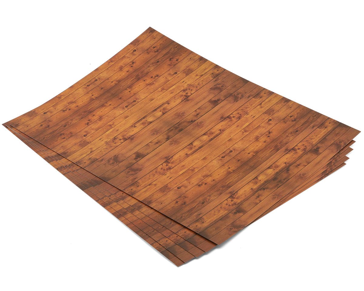 Pandora RC 1/10 Scale Garage Material Decal Sheet (Wood Style) (5) (410x297mm) (Miniature Scale Drift Accessory)