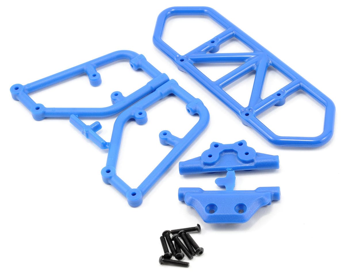 RPM Rear Bumper for Traxxas Slash 4x4 (Blue)
