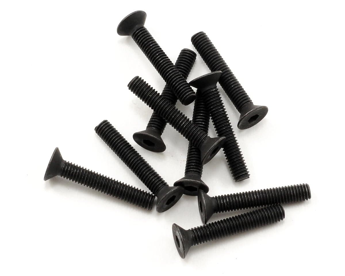 Kyosho 3x18mm Flat Head Hex Screw (10)