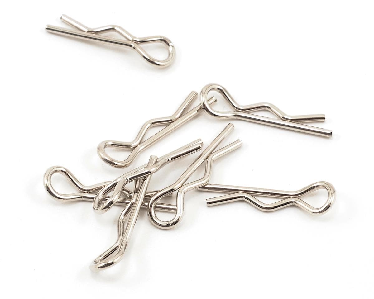 Core-RC 1/10 Scale Small Body Clip (Silver) (8)