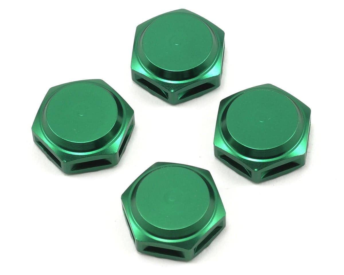 King Headz 17mm Closed Wheel Nut (Green) (4) (Fine Thread 12x1.0mm)
