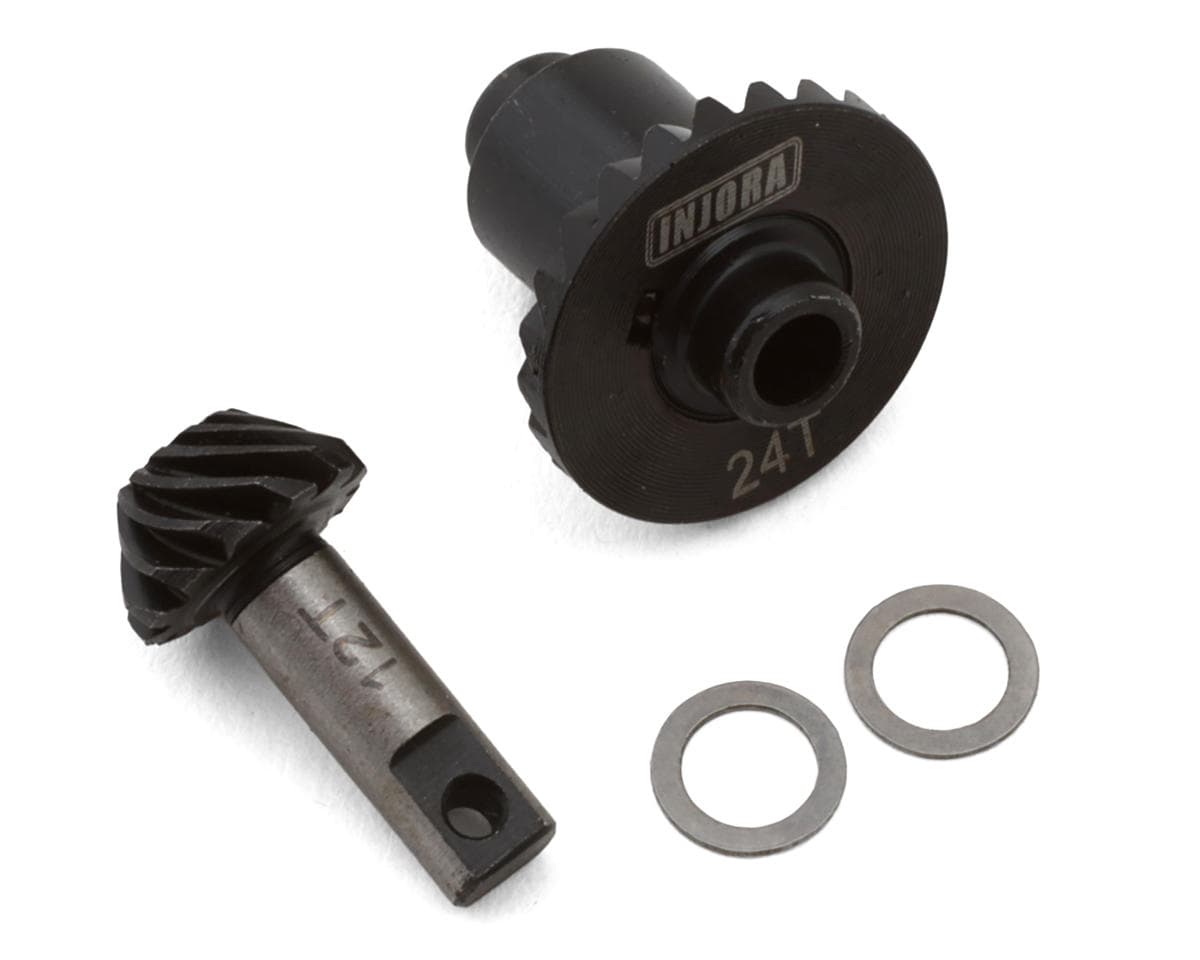 Injora Steel Helical Differential Gears Set for Traxxas® TRX-4M™ (24T/12T Stock Ratio)