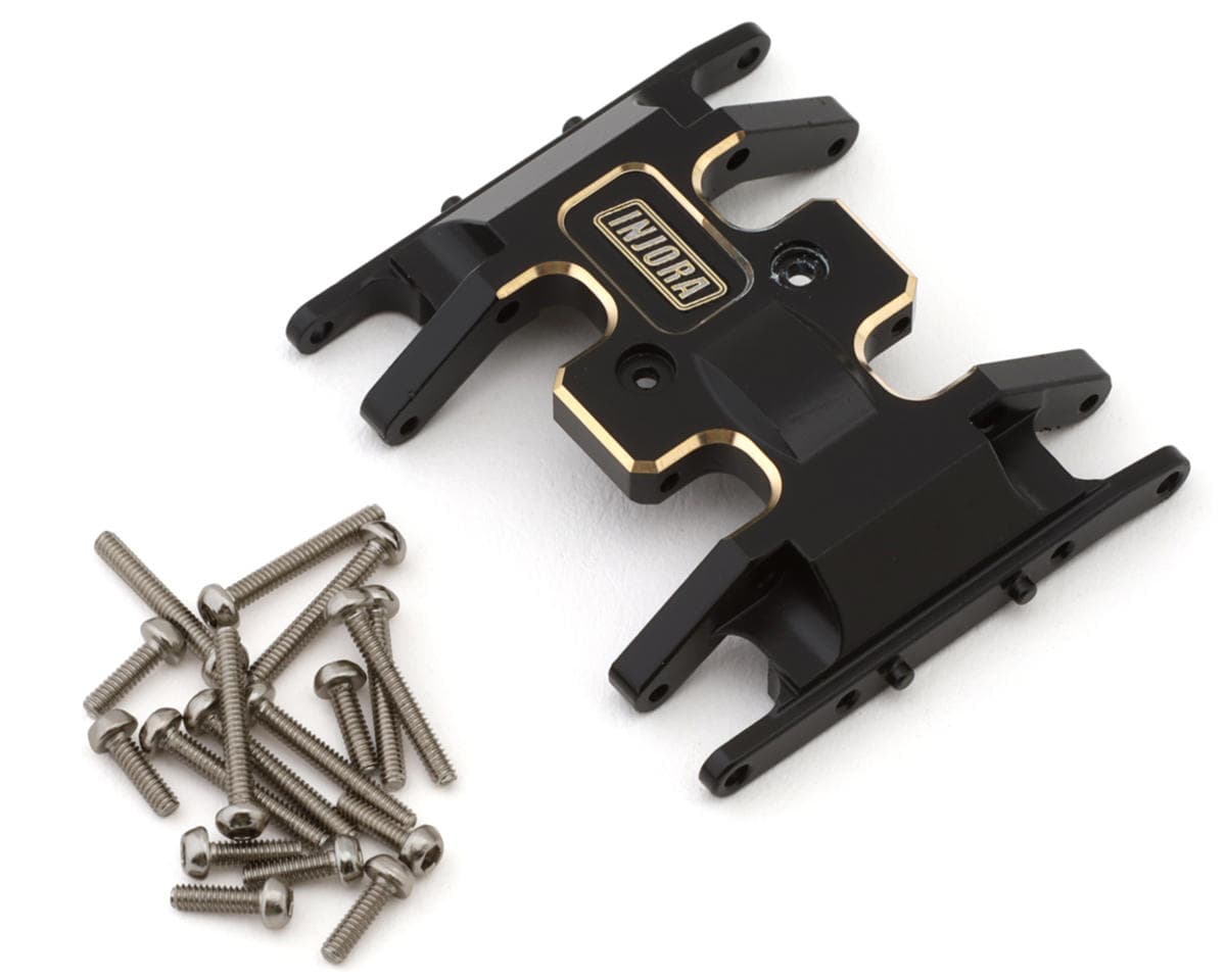 Injora Axial SCX24 Brass Skid Plate (Black) (15g)