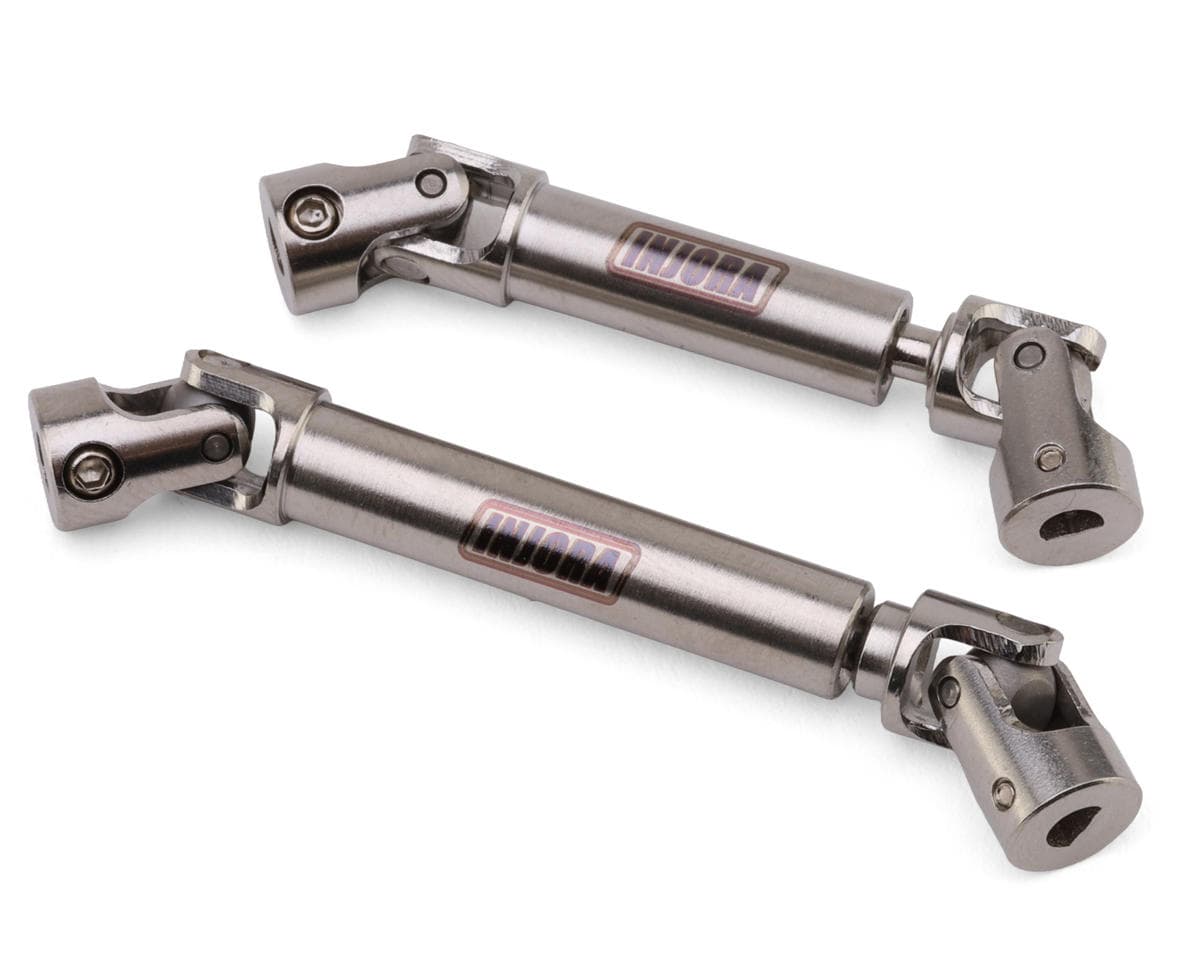 Injora Axial SCX24 Stainless Steel Drive Shafts Set (C10/JLU/Bronco/Base Camp/4Runner) (132mm Wheelbase)