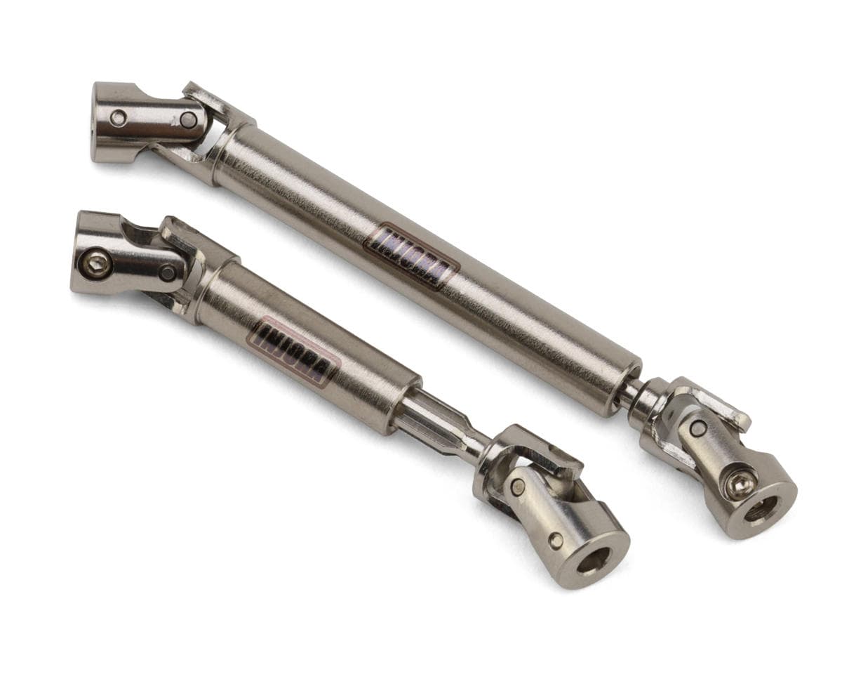 Injora Axial SCX24 Steel Drive Shafts Set (Silver) (Gladiator/Power Wagon) (155mm Wheelbase)