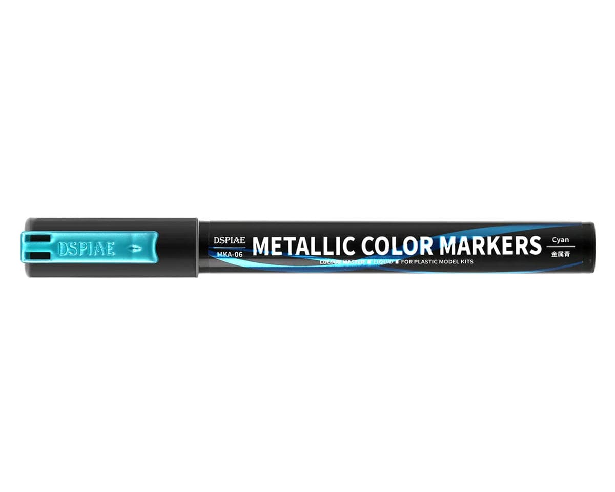 Dspiae Super Metallic Color Paint Marker (Metallic Cyan)