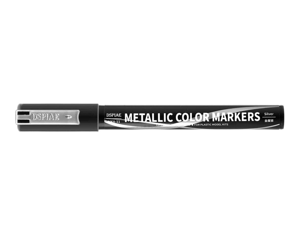 Dspiae Super Metallic Color Paint Marker (Silver)