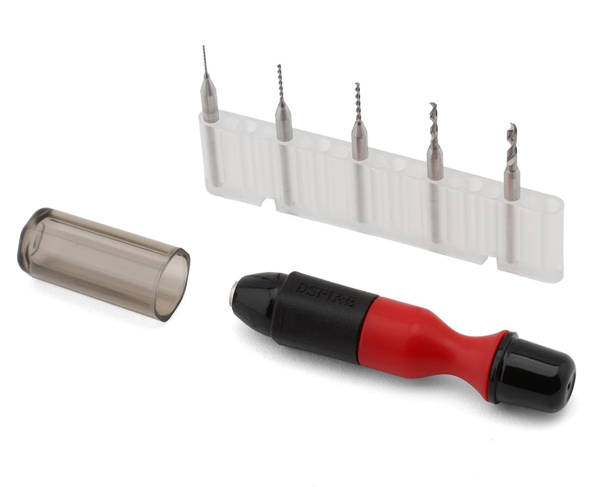 Dspiae General Purpose Hand Drill Set w/Tungsten Steel Bits (0.5/0.8/1.0/1.5/2.0mm)