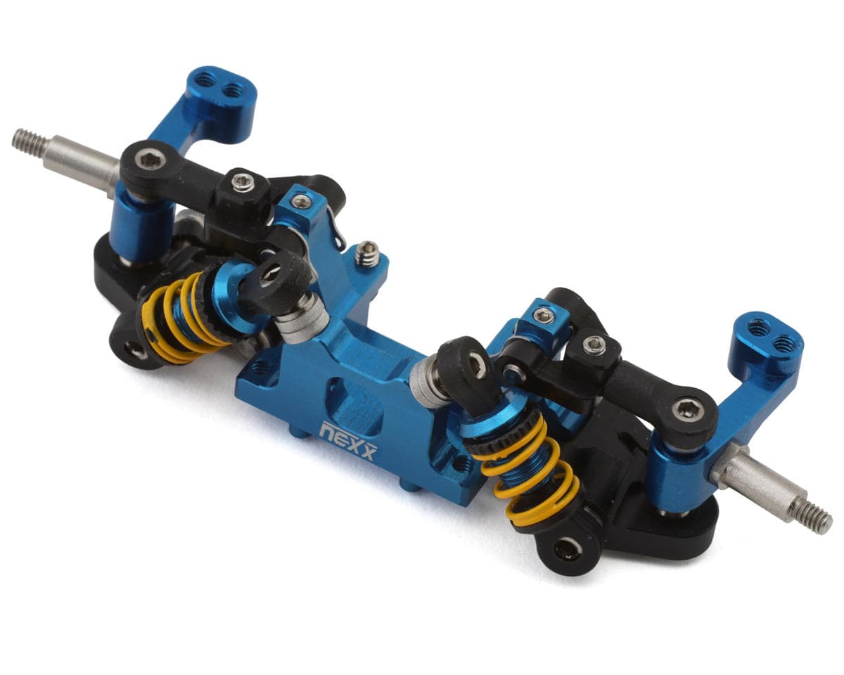 NEXX Racing Team Associated RC28R Aluminum Double A-Arm Front-End Conversion (Blue)