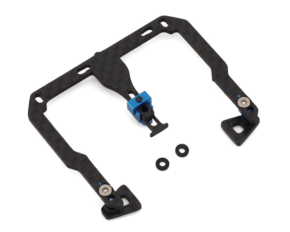 NEXX Racing Team Associated RC28 Carbon Fiber Battery & Center Shock Mount Set