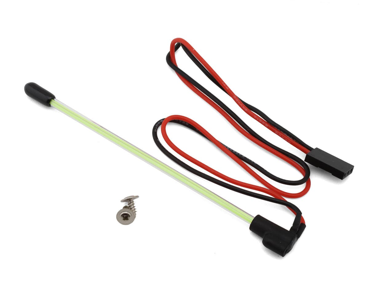 Injora Micro Crawler LED Whip Light (Green) (Bottom Fixed)