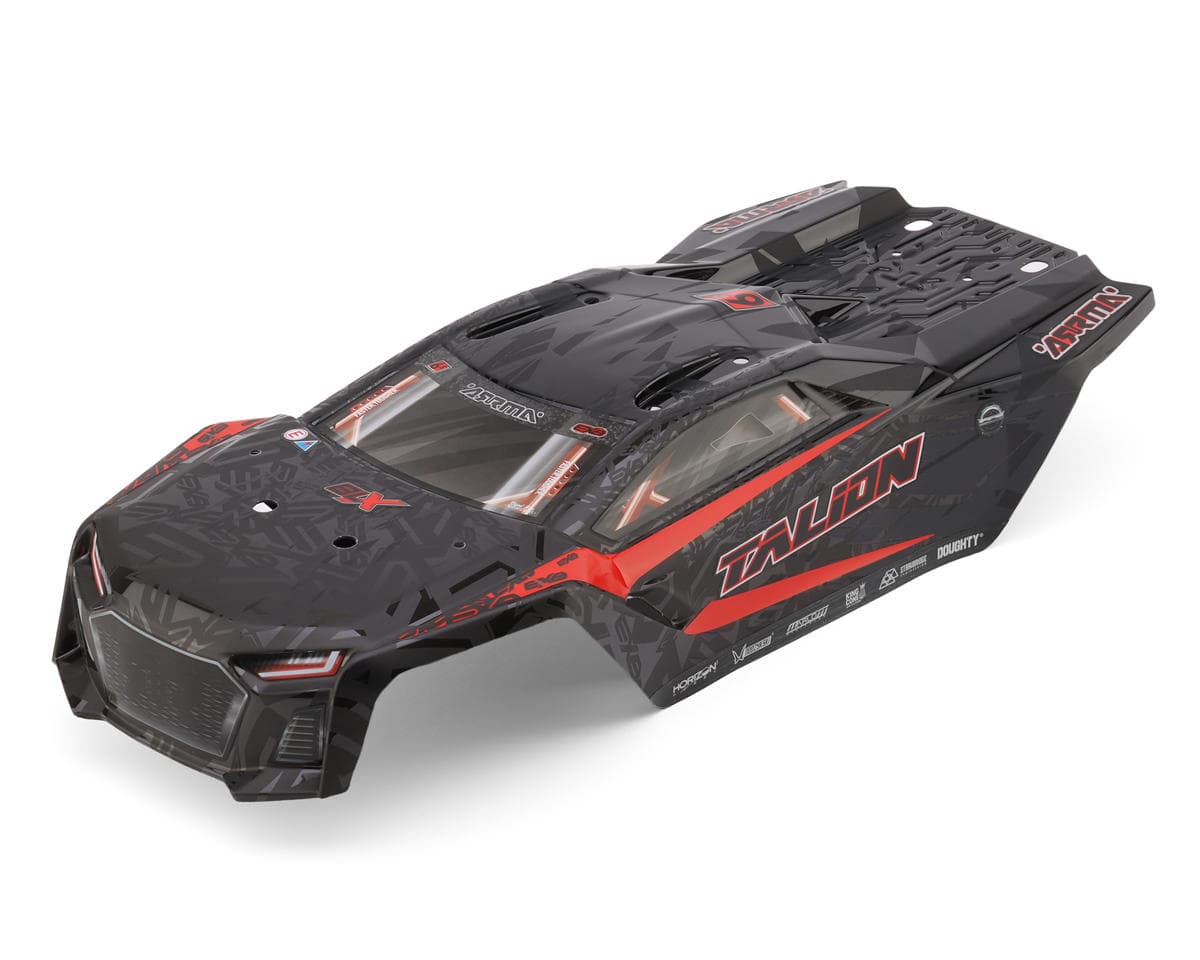 Arrma Talion 6S BLX EXB 1/7 Pre-Painted Body (Black/Red)