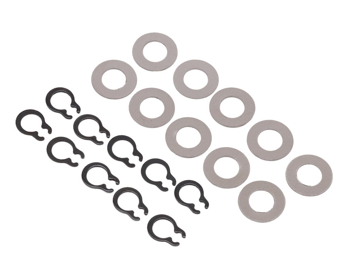E-flite V1200 V2 Wheel Axle E-Clips & Washers Set