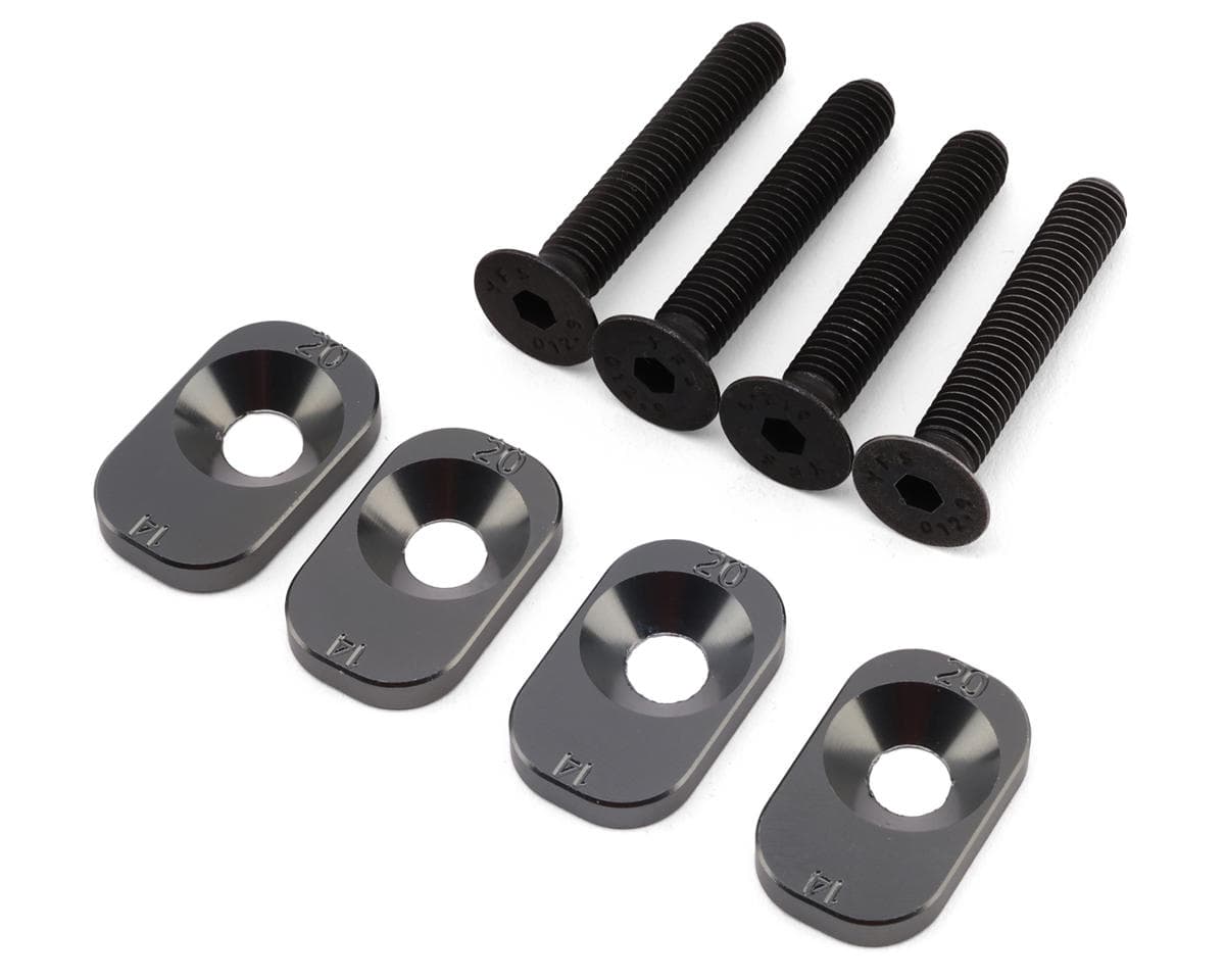 Losi 5IVE-TE 3.0 Aluminum Motor Mount Inserts Set (14/20) (67T Spur)