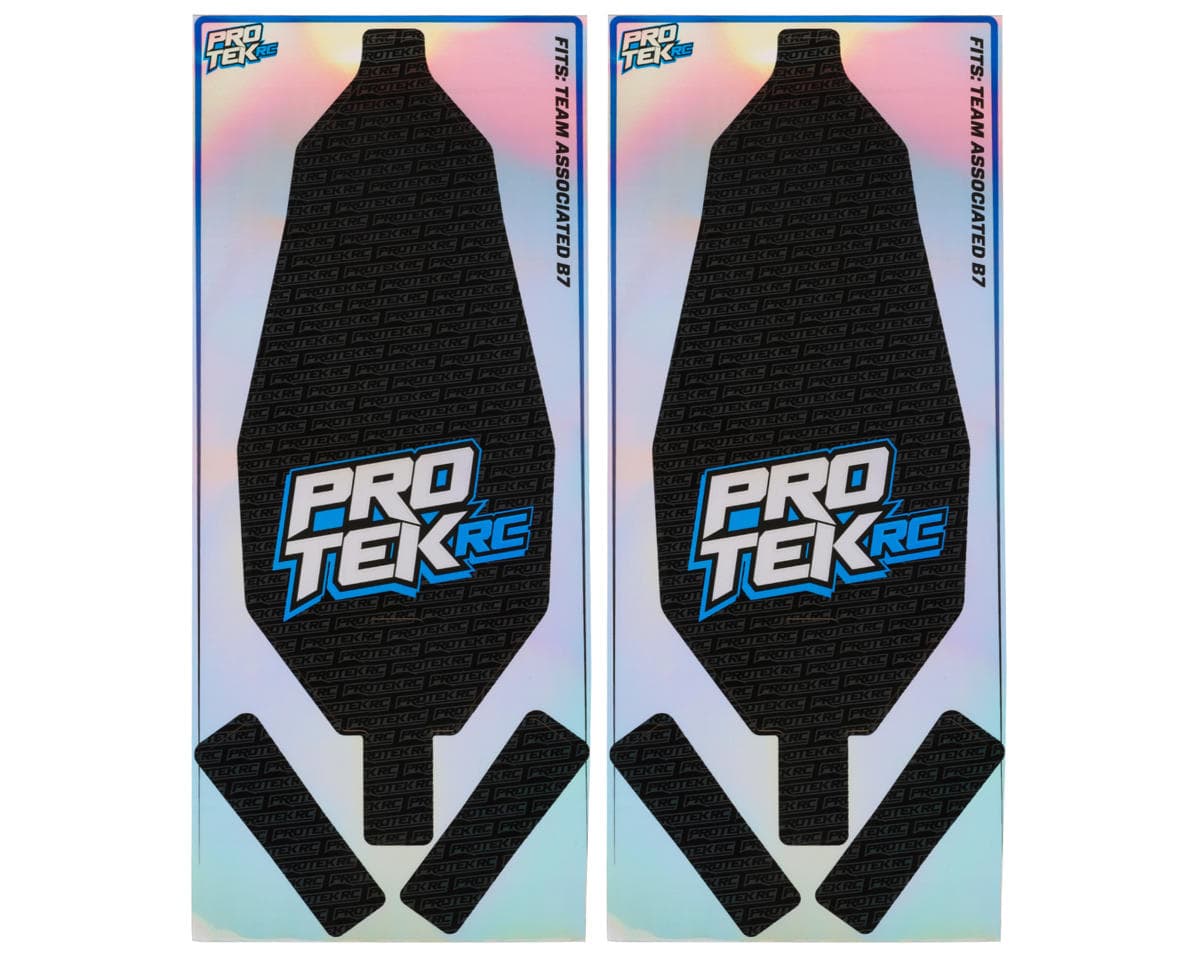 ProTek RC Team Associated B7 Chassis Protectors (Holographic Black) (2)