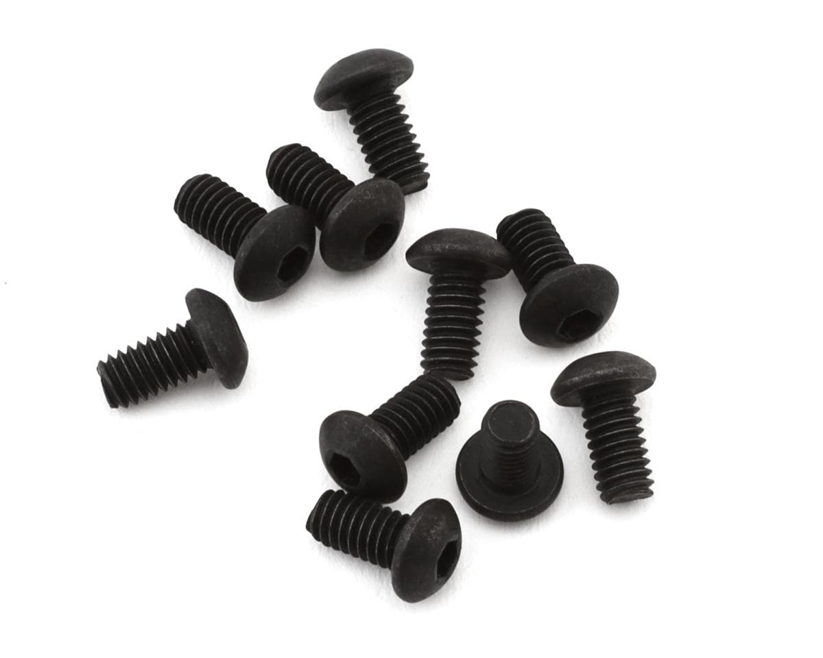 EcoPower 2.5mm "High Strength" Steel Button Head Screws (10) (2.5x5mm)