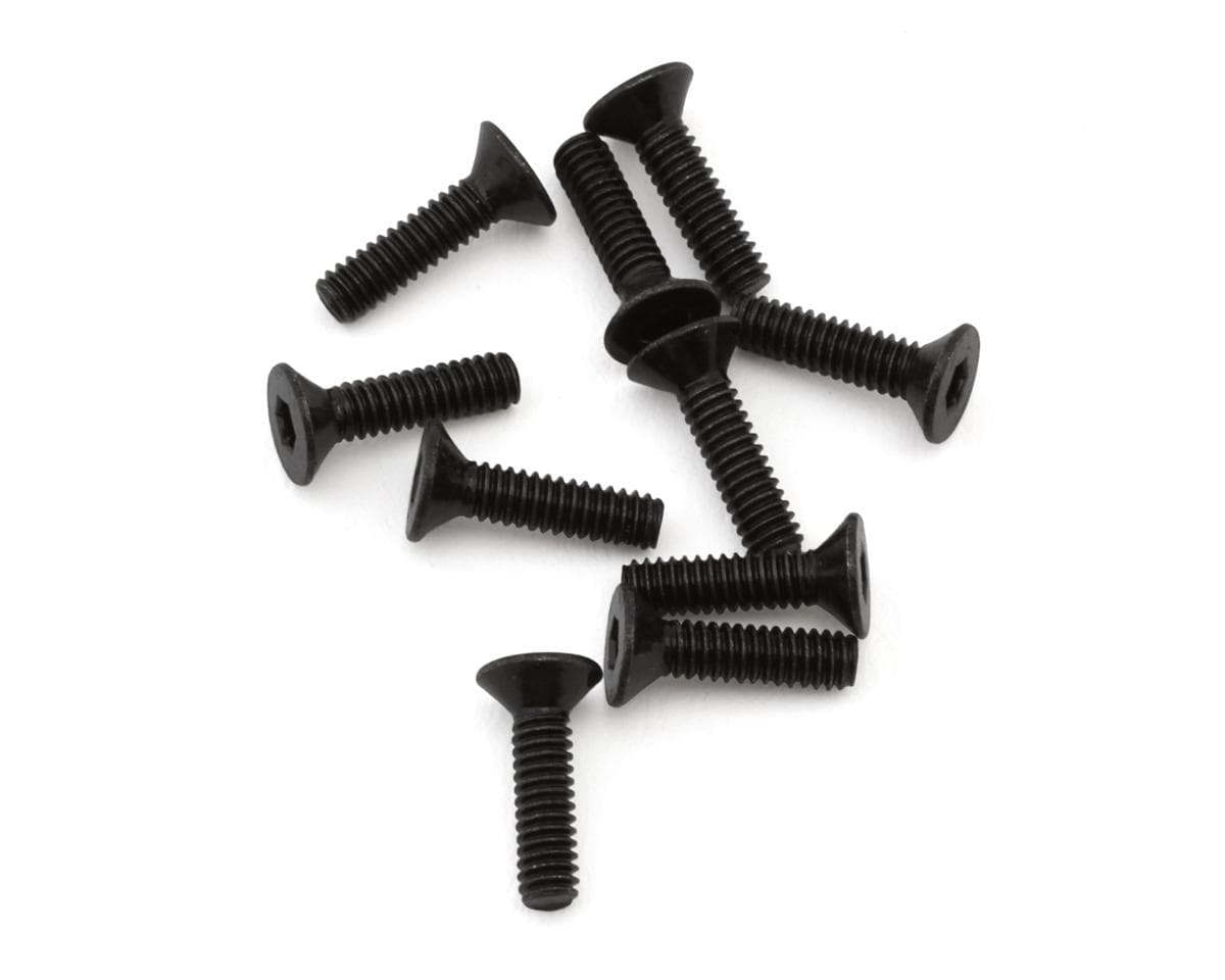 EcoPower 2mm "High Strength" Steel Flat Head Screws (10) (2x8mm)