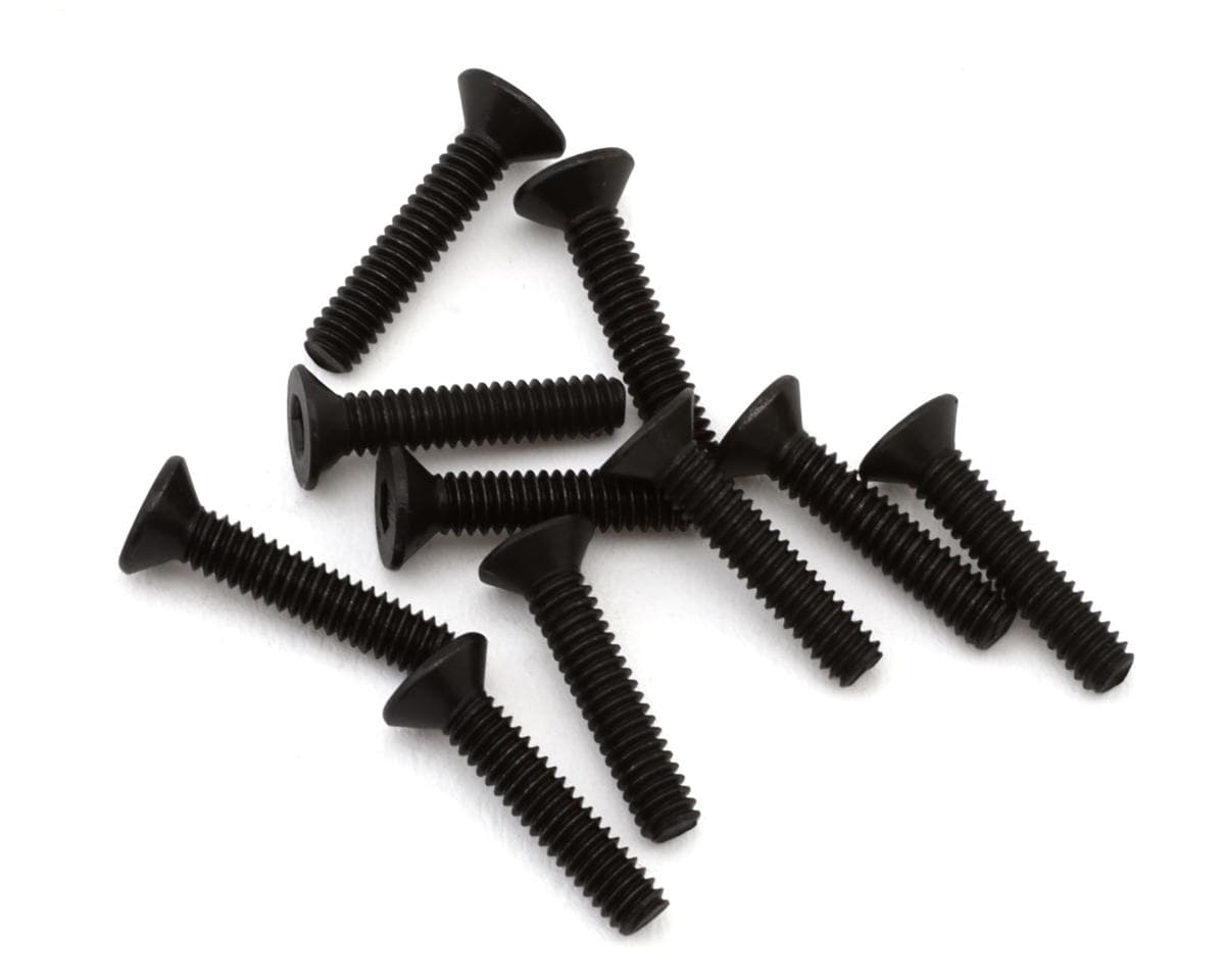 EcoPower 2mm "High Strength" Steel Flat Head Screws (10) (2x10mm)