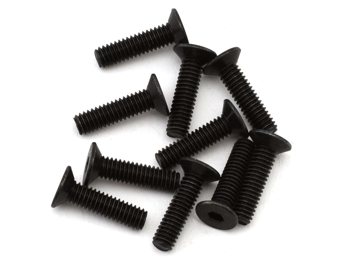 EcoPower 2.5mm "High Strength" Steel Flat Head Screws (10) (2.5x10mm)