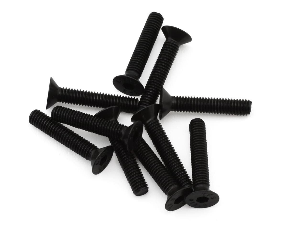 EcoPower 3mm "High Strength" Steel Flat Head Screws (10) (3x16mm)