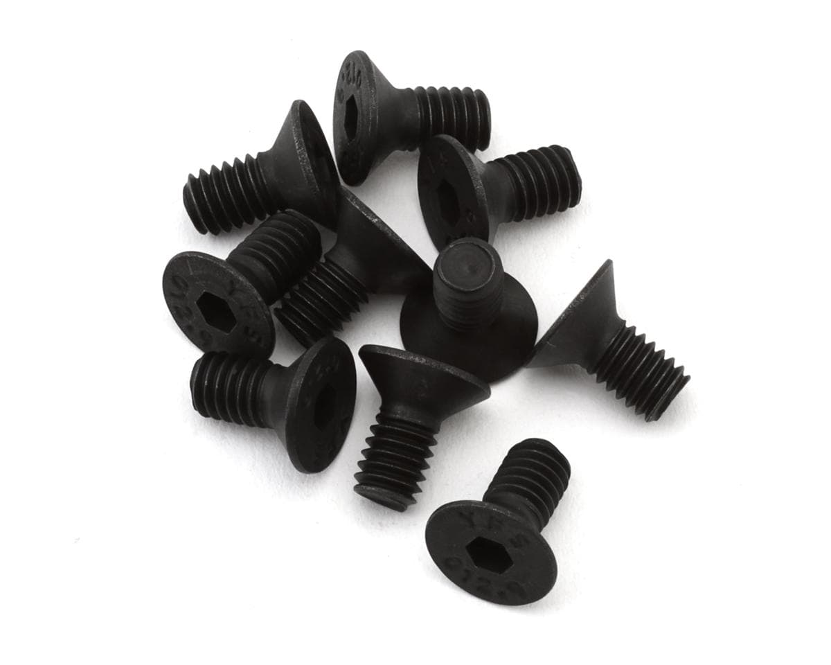 EcoPower 4mm "High Strength" Steel Flat Head Screws (10) (4x8mm)