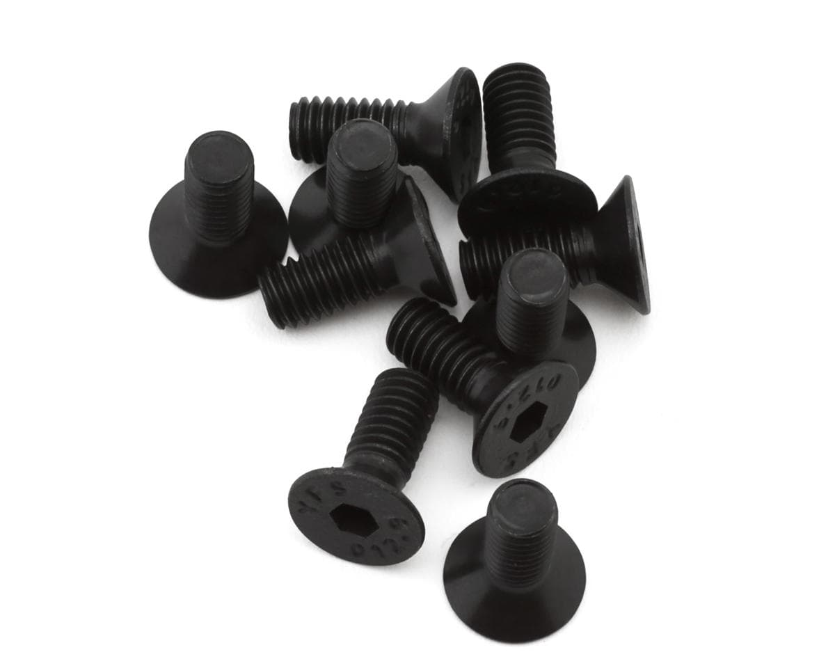 EcoPower 4mm "High Strength" Steel Flat Head Screws (10) (4x10mm)